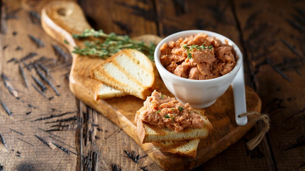 rillettes de saumon et de truite